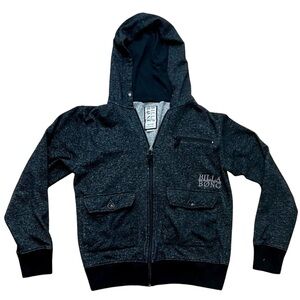 Billabong Full Zip Hoodie Jacket Black Heather Men’s Medium
